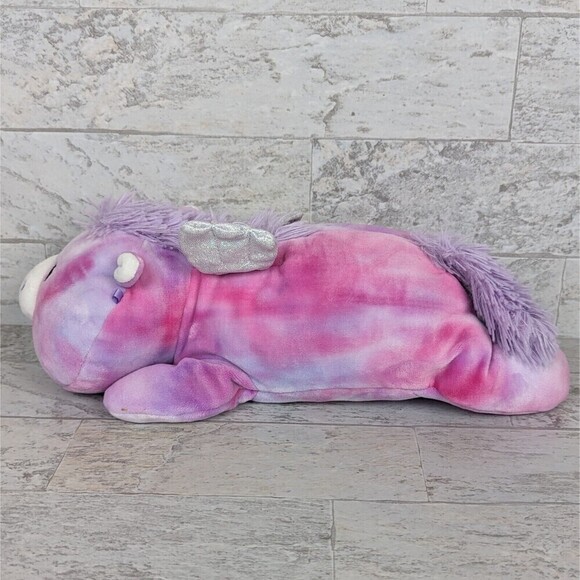 Squishmallows Hug Mees Willow The Pegasus Plush Toy 12" Laying Pink Purple - Picture 6 of 9
